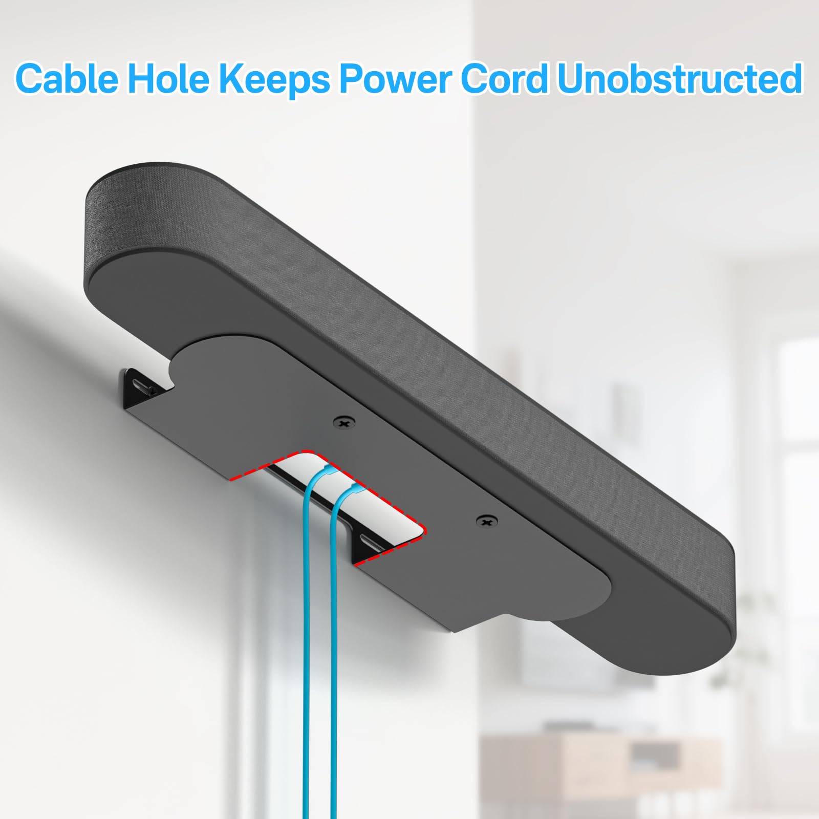 notiela Soundbar Mount for Sonos Beam Wall Mount Black - Heavy